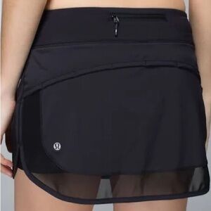 Lululemon Athletica Black Skorts with Asymmetrical Wrap